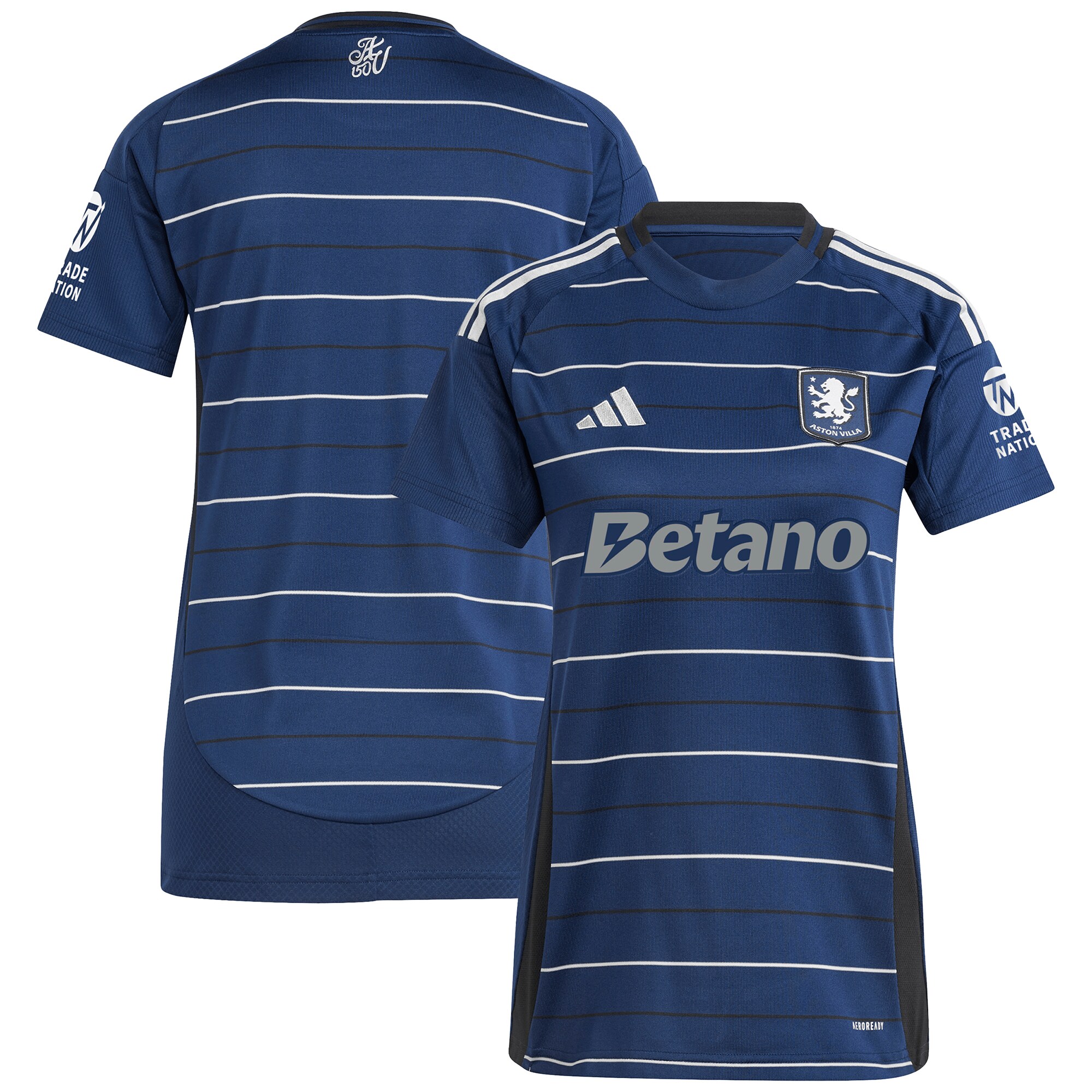aston villa adidas third shirt 2024-25 – womens with custom printing Collection | Official Aston Villa FC Gear Online