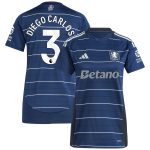 aston villa adidas third shirt 2024-25 – womens with diego carlos 3 printing Collection | Official Aston Villa FC Gear Online