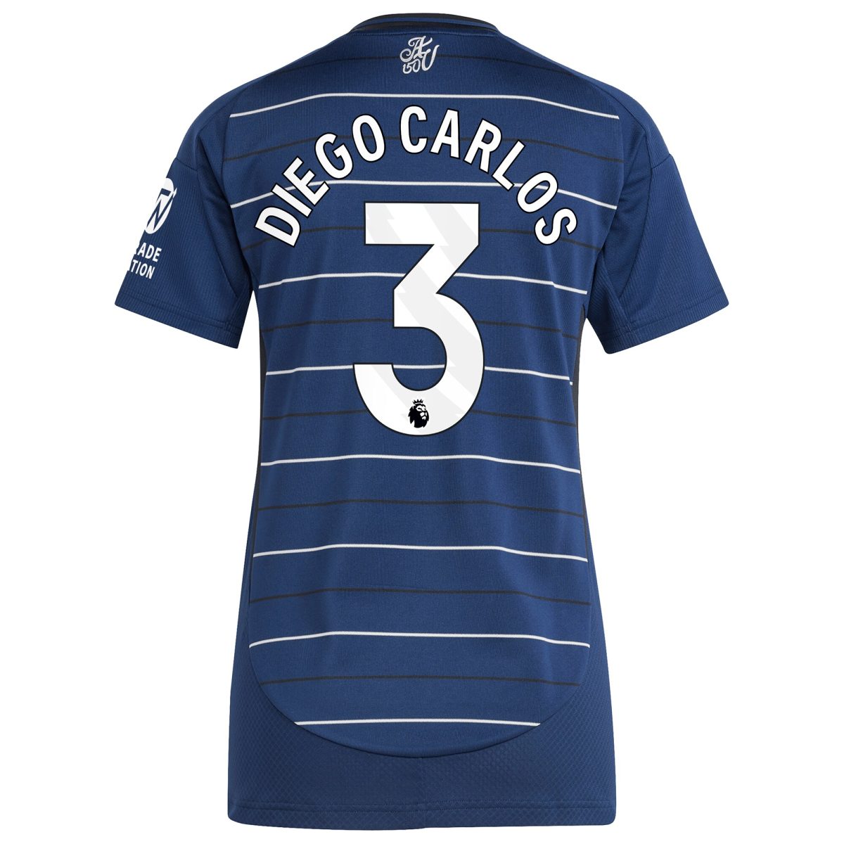 aston villa adidas third shirt 2024-25 – womens with diego carlos 3 printing Collection | Official Aston Villa FC Gear Online