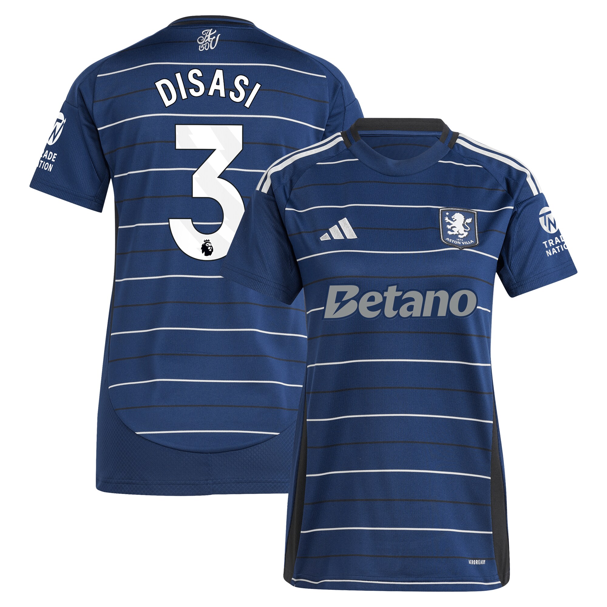 aston villa adidas third shirt 2024-25 – womens with disasi 3 printing Collection | Official Aston Villa FC Gear Online