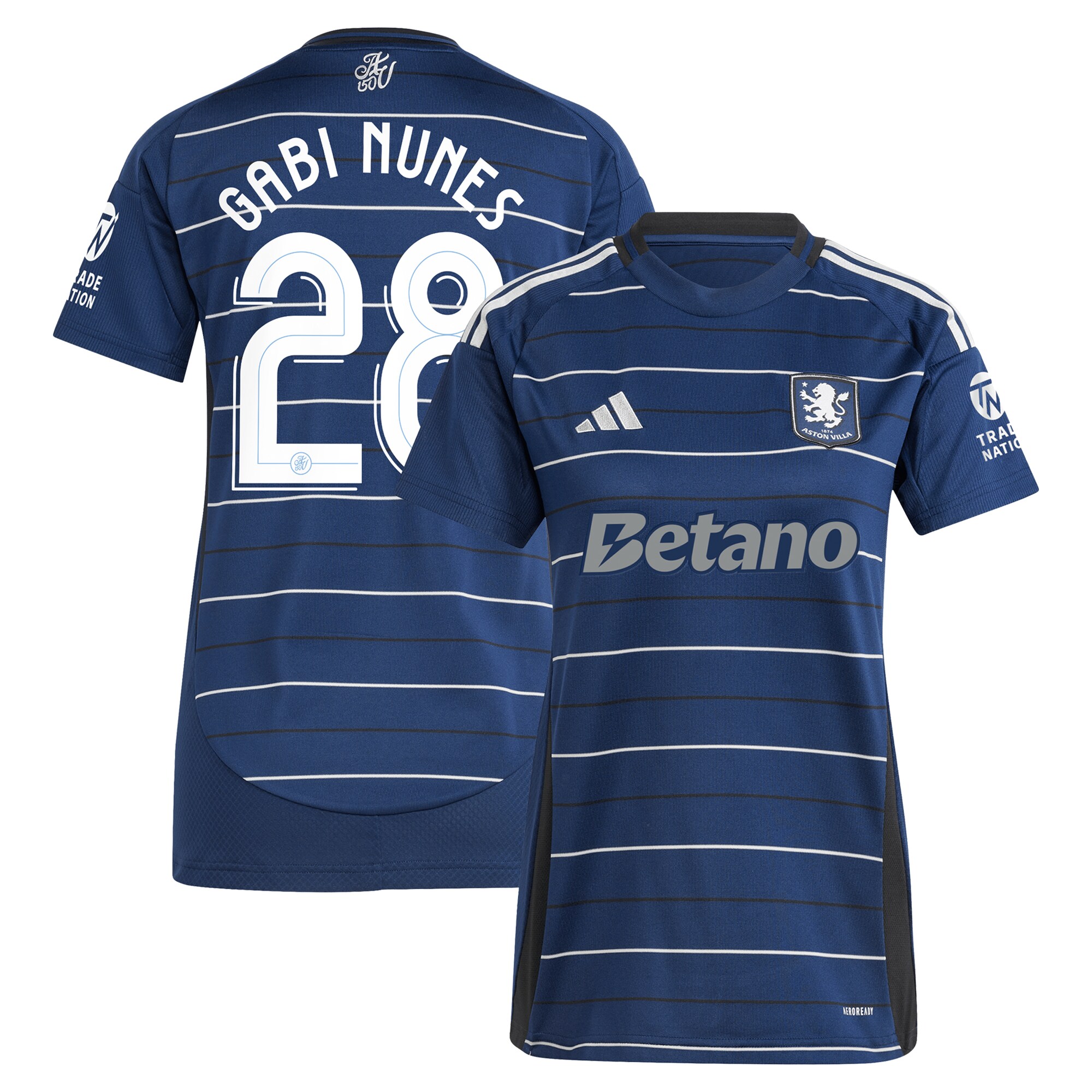 aston villa adidas third shirt 2024-25 – womens with gabi nunes 28 cup printing Collection | Official Aston Villa FC Gear Online