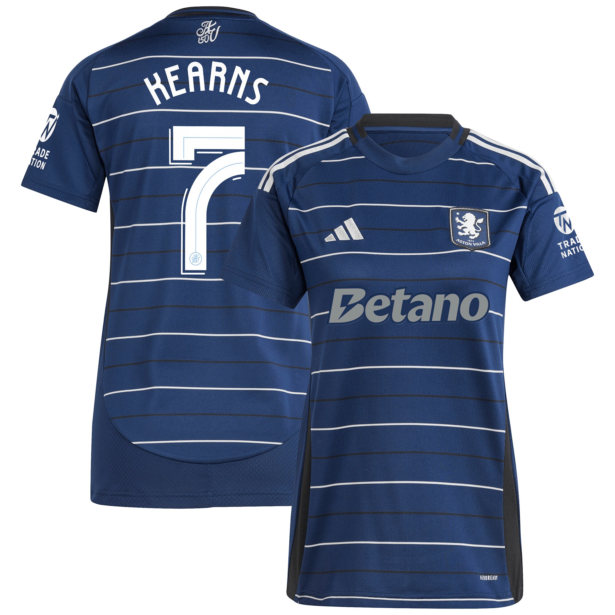 aston villa adidas third shirt 2024-25 – womens with kearns 7 cup printing Collection | Official Aston Villa FC Gear Online