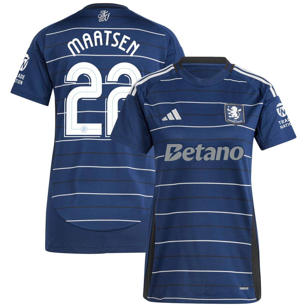aston villa adidas third shirt 2024-25 – womens with maatsen 22 cup printing Collection | Official Aston Villa FC Gear Online