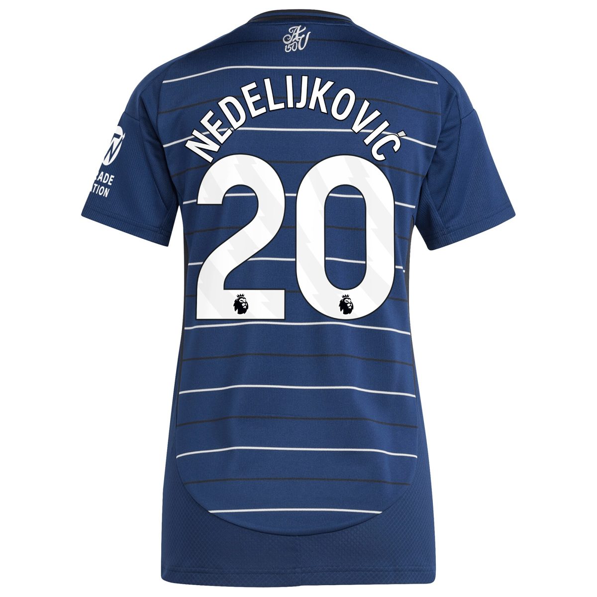 aston villa adidas third shirt 2024-25 – womens with nedeljković 20 printing Collection | Official Aston Villa FC Gear Online