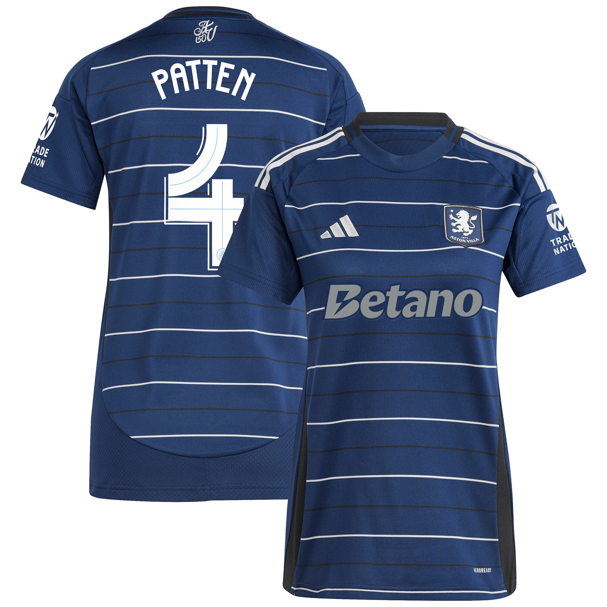 aston villa adidas third shirt 2024-25 – womens with patten 4 cup printing Collection | Official Aston Villa FC Gear Online