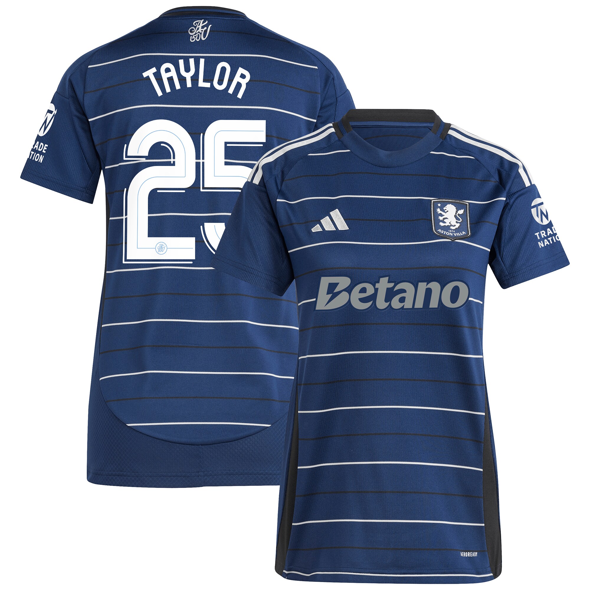 aston villa adidas third shirt 2024-25 – womens with taylor 25 cup printing Collection | Official Aston Villa FC Gear Online