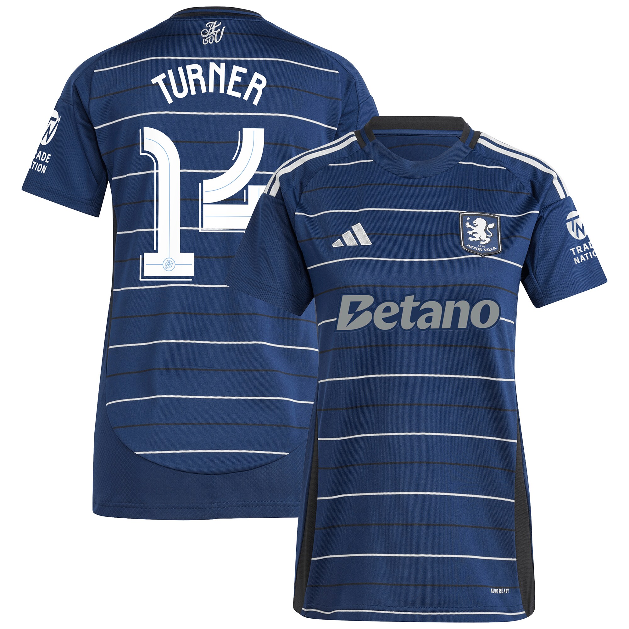 aston villa adidas third shirt 2024-25 – womens with turner 14 cup printing Collection | Official Aston Villa FC Gear Online