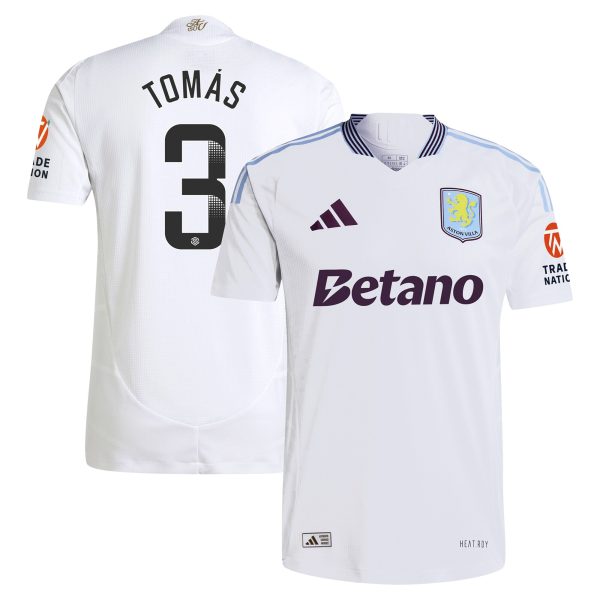 aston villa adidas wsl away authentic shirt 2024-25 with tomás 3 printing Collection | Official Aston Villa FC Gear Online