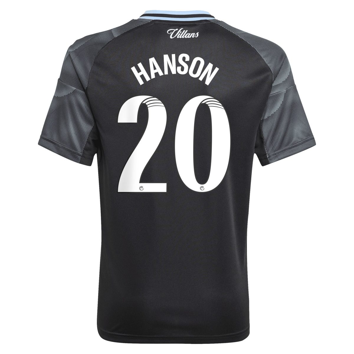 aston villa adidas wsl away shirt 2025-26 – kids with hanson 20 printing Collection | Official Aston Villa FC Gear Online
