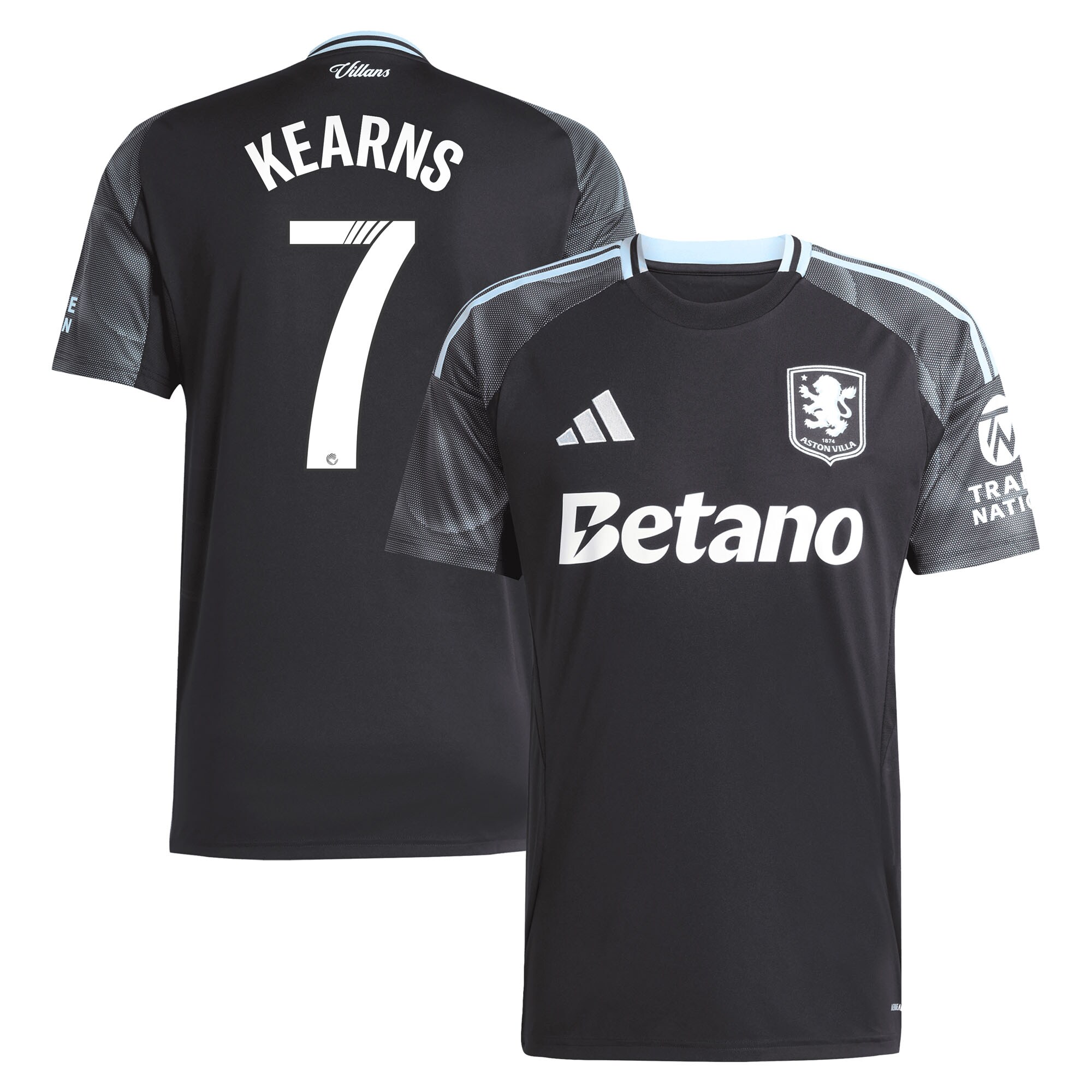 aston villa adidas wsl away shirt 2025-26 with kearns 7 printing Collection | Official Aston Villa FC Gear Online
