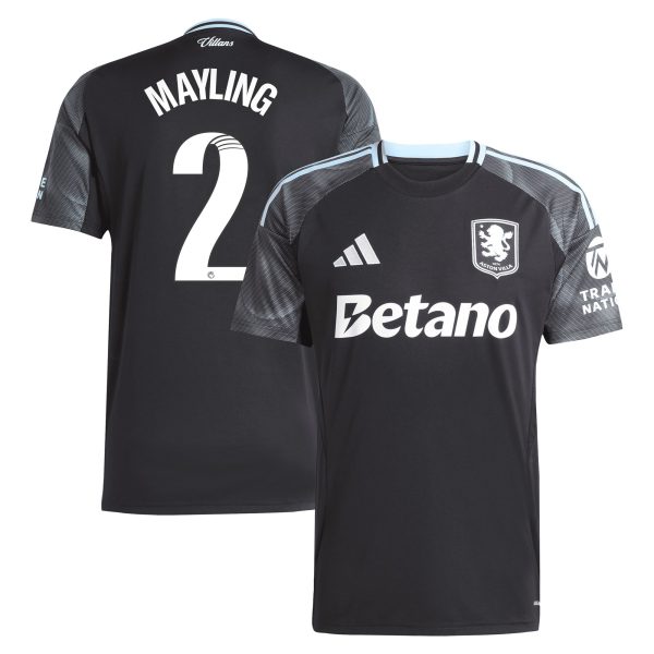 aston villa adidas wsl away shirt 2025-26 with mayling 2 printing Collection | Official Aston Villa FC Gear Online