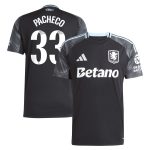 aston villa adidas wsl away shirt 2025-26 with pacheco 33 printing Collection | Official Aston Villa FC Gear Online