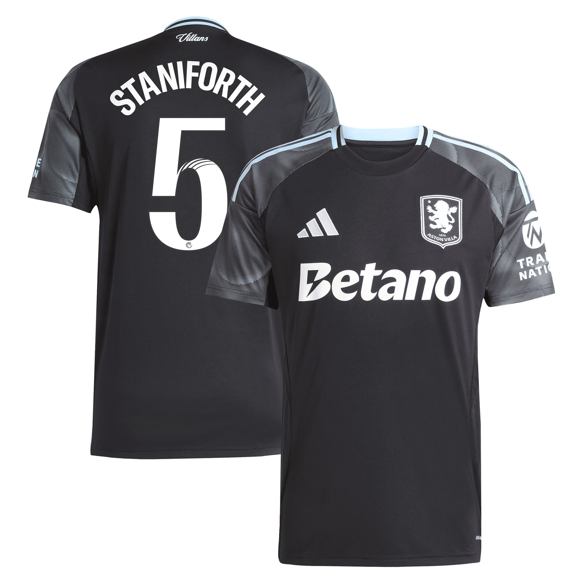 aston villa adidas wsl away shirt 2025-26 with staniforth 5 printing Collection | Official Aston Villa FC Gear Online
