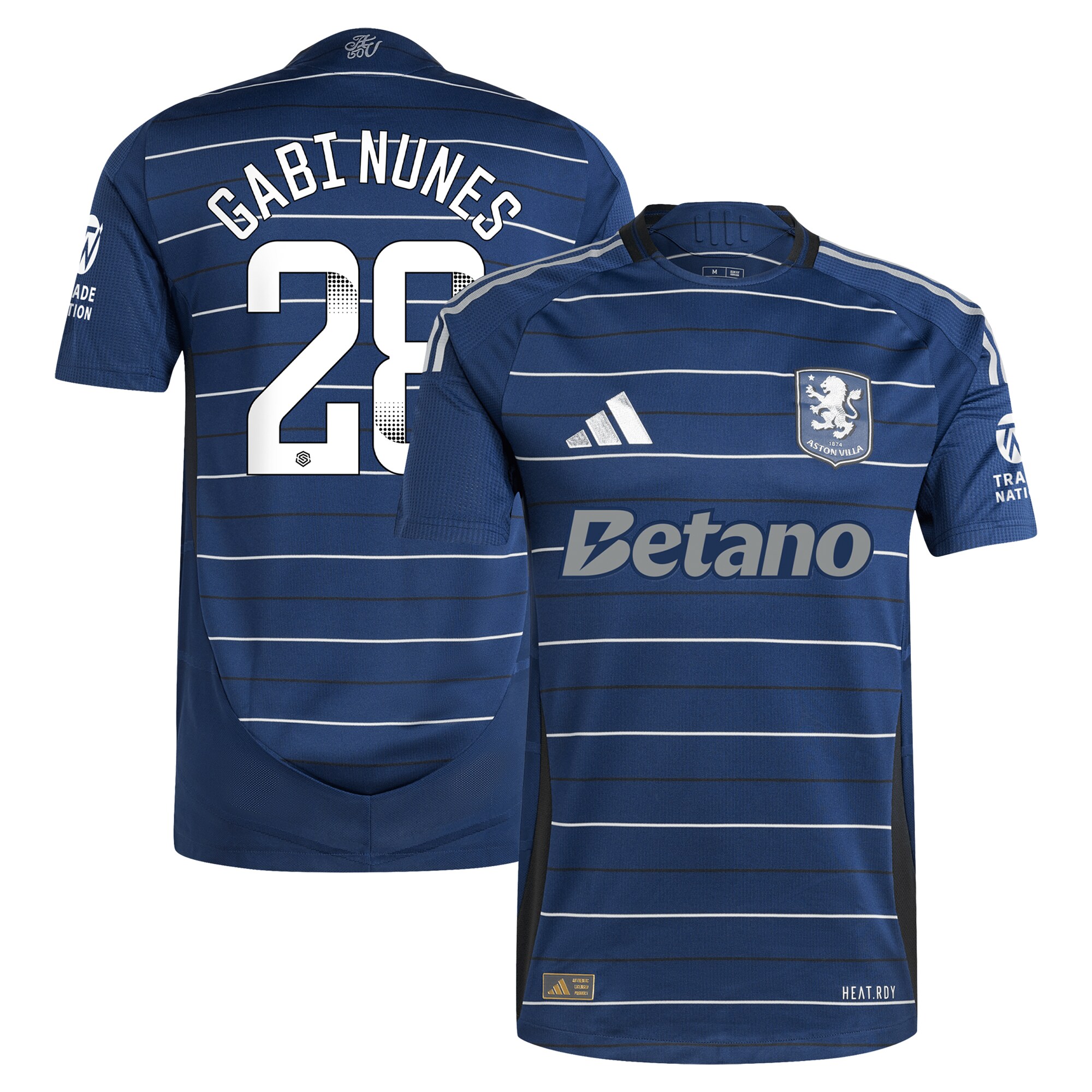 aston villa adidas wsl third authentic shirt 2024-25 with gabi nunes 28 printing Collection | Official Aston Villa FC Gear Online