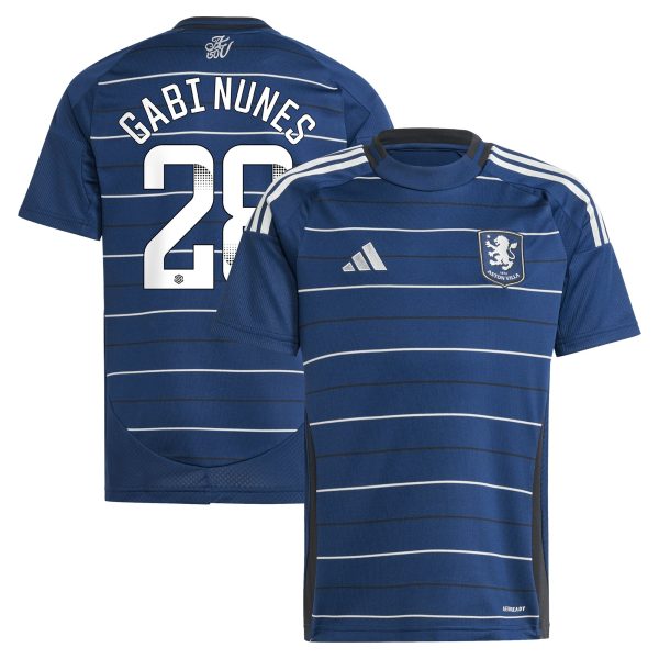 aston villa adidas wsl third shirt 2024-25 – kids with gabi nunes 28 printing Collection | Official Aston Villa FC Gear Online