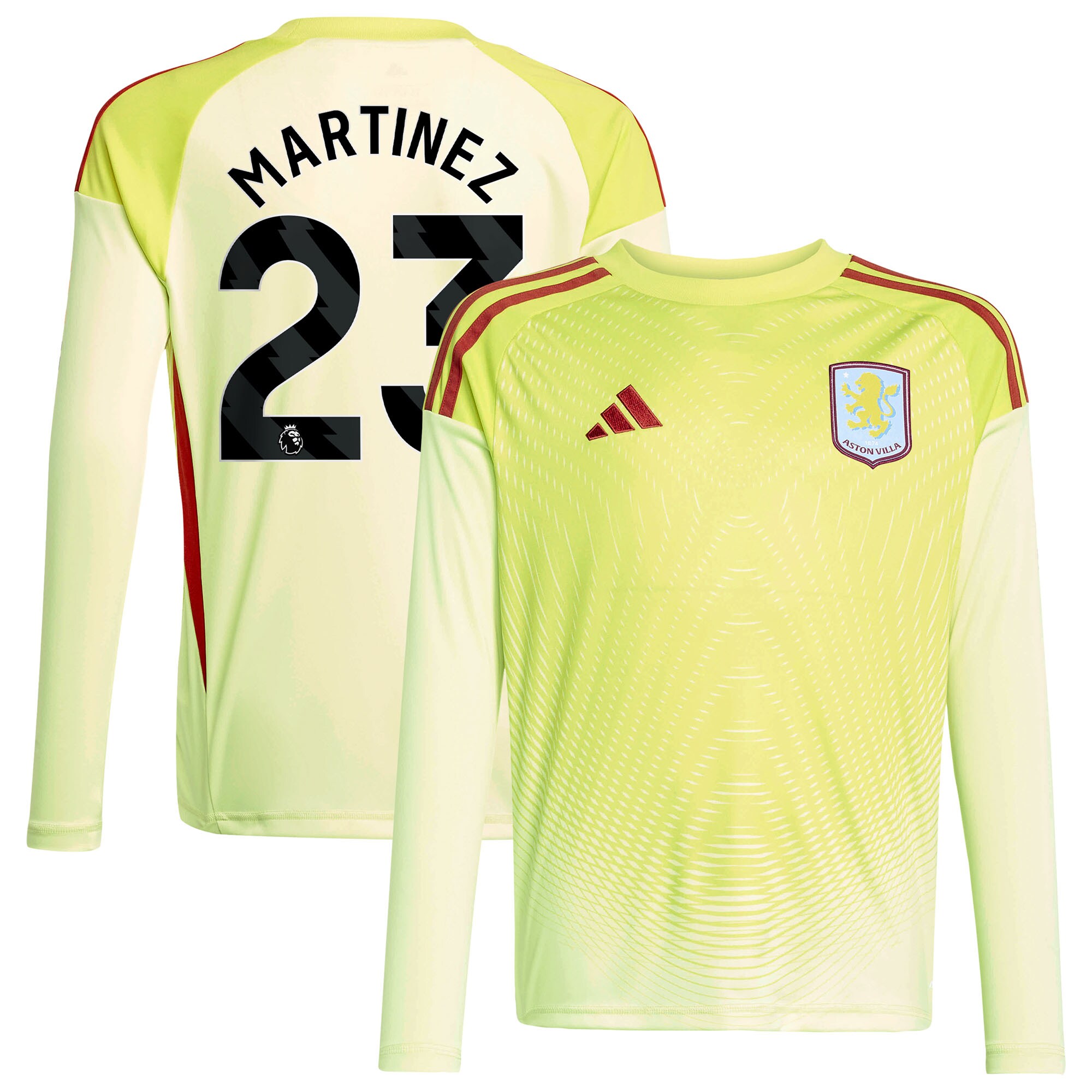 aston villa away goalkeeper shirt 2025-26 – kids with martinez 23 printing Collection | Official Aston Villa FC Gear Online