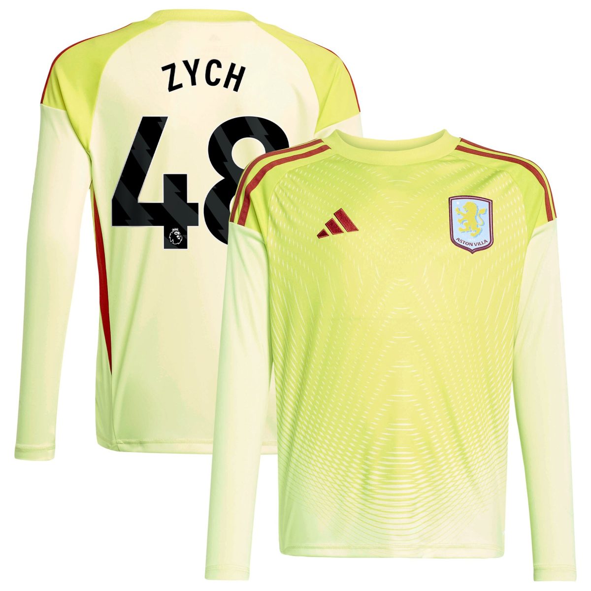 aston villa away goalkeeper shirt 2025-26 – kids with zych 48 printing Collection | Official Aston Villa FC Gear Online