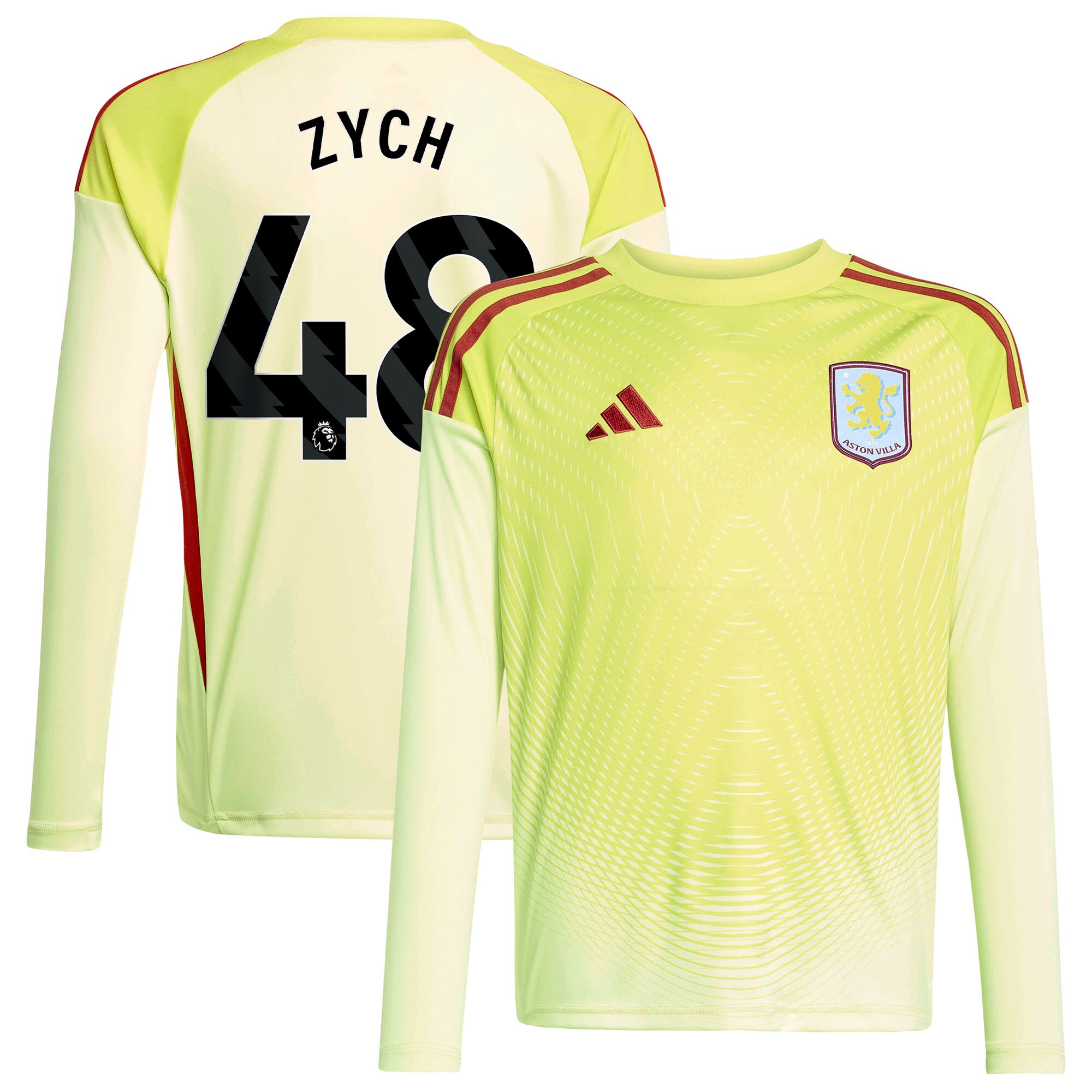 aston villa away goalkeeper shirt 2025-26 – kids with zych 48 printing Collection | Official Aston Villa FC Gear Online