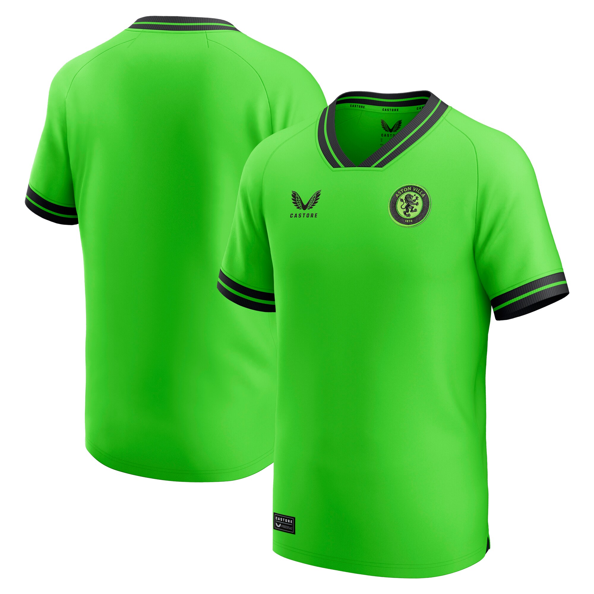 aston villa castore away goalkeeper shirt 2023-24 – kids with custom printing Collection | Official Aston Villa FC Gear Online