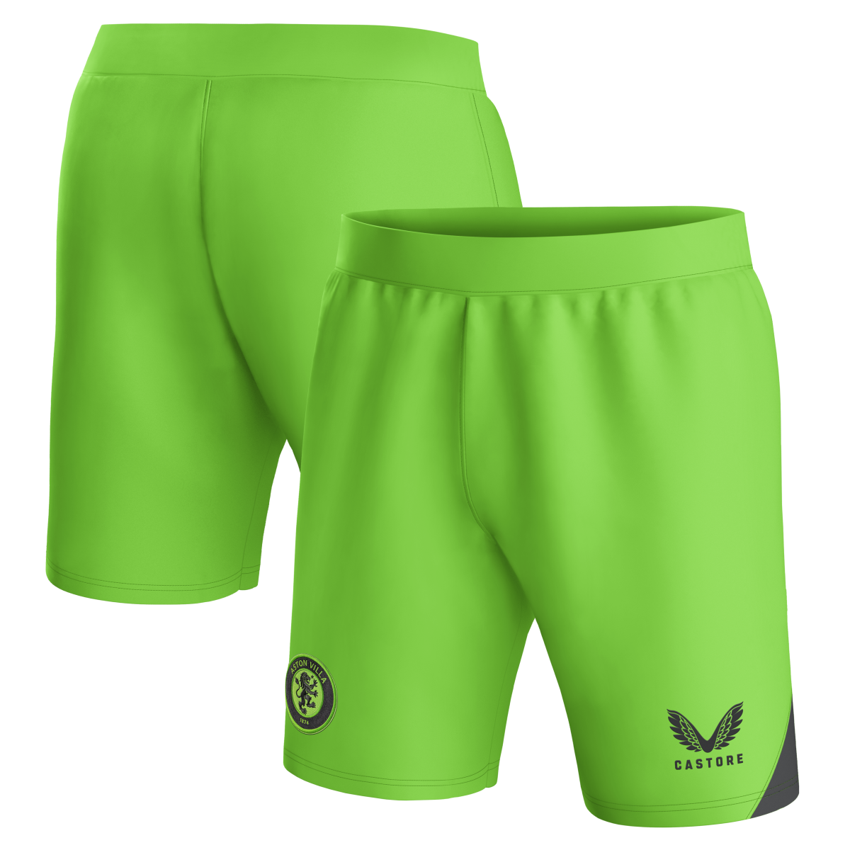 aston villa castore away goalkeeper shorts 2023-24 – kids – 13385917 with custom printing Collection | Official Aston Villa FC Gear Online