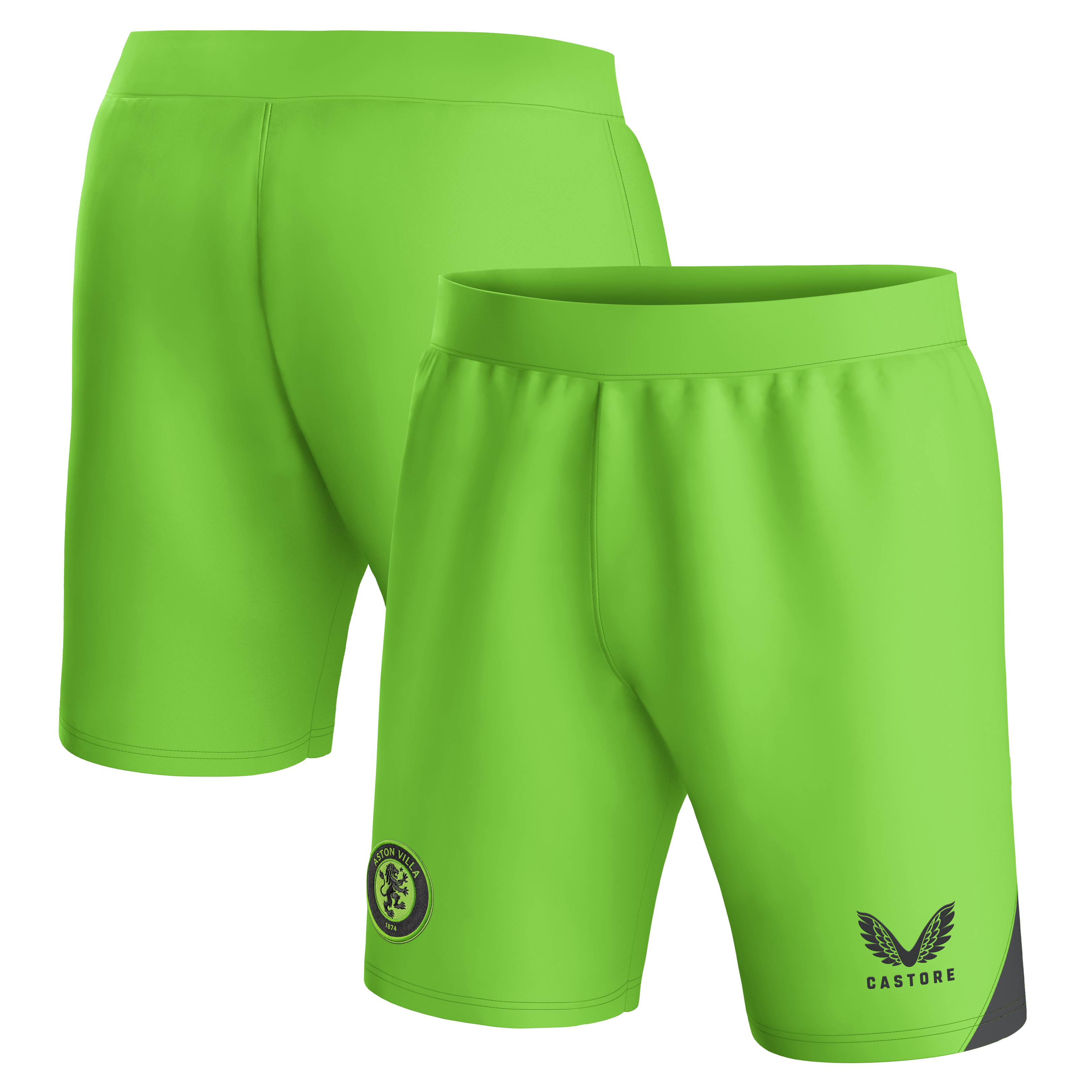 aston villa castore away goalkeeper shorts 2023-24 – kids – 13385917 with custom printing Collection | Official Aston Villa FC Gear Online