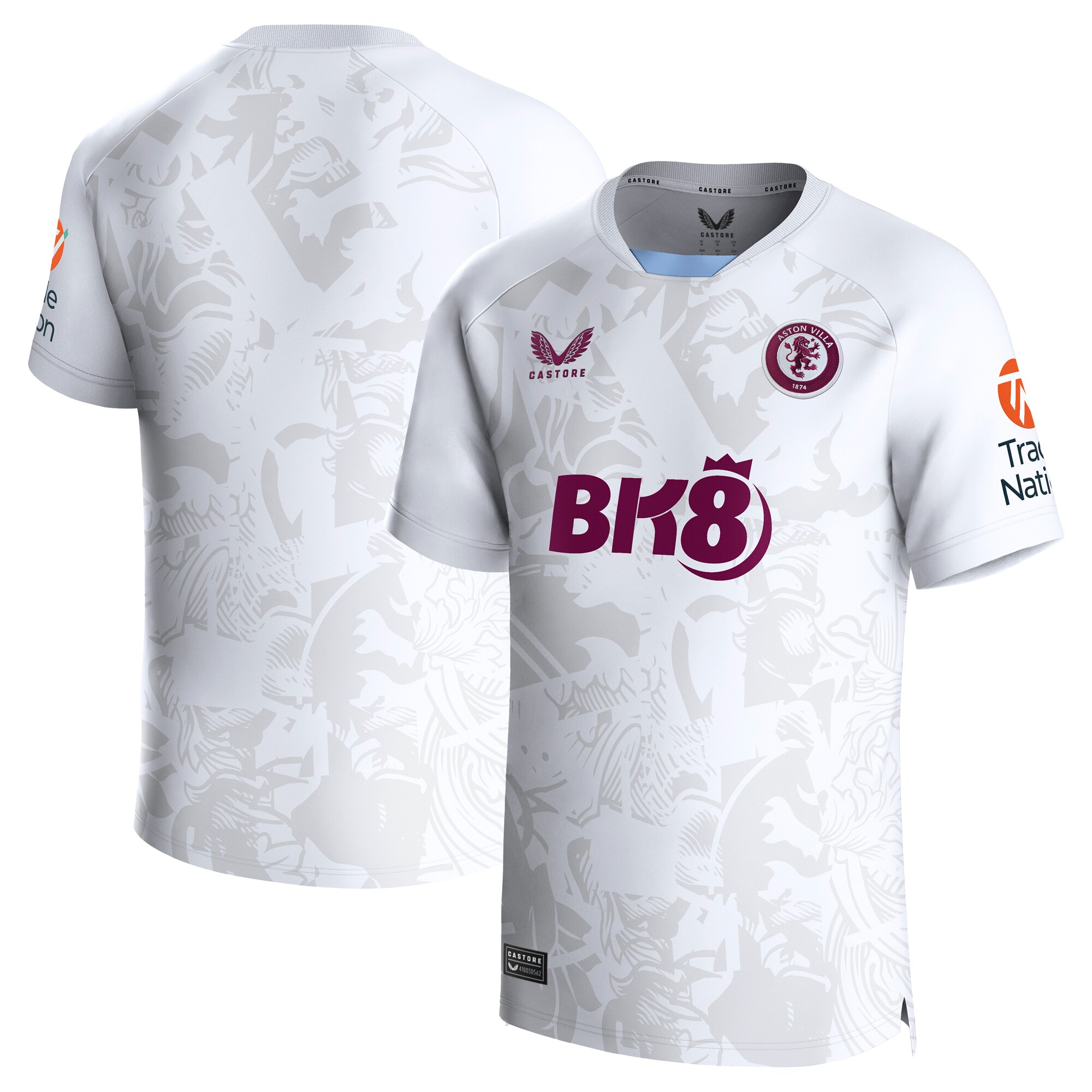 aston villa castore away shirt 2023-24 with custom printing Collection | Official Aston Villa FC Gear Online