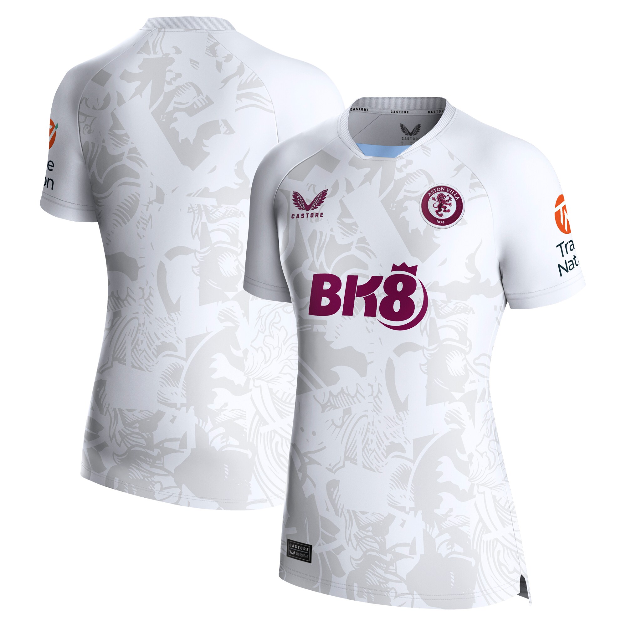 aston villa castore away shirt 2023-24 – womens with custom printing Collection | Official Aston Villa FC Gear Online