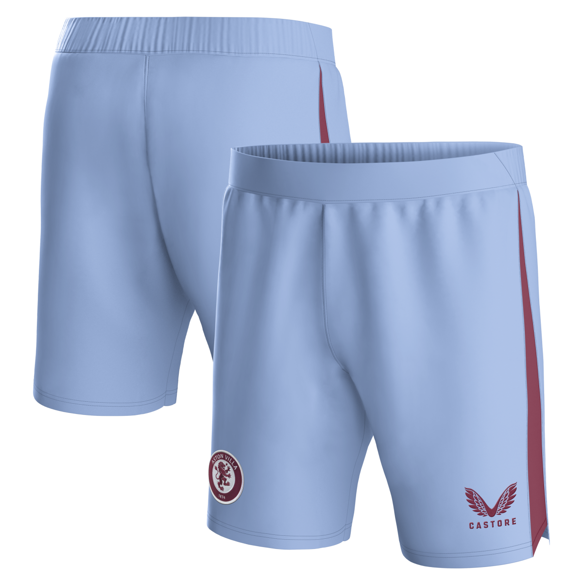 aston villa castore away shorts 2023-24 – kids with custom printing Collection | Official Aston Villa FC Gear Online