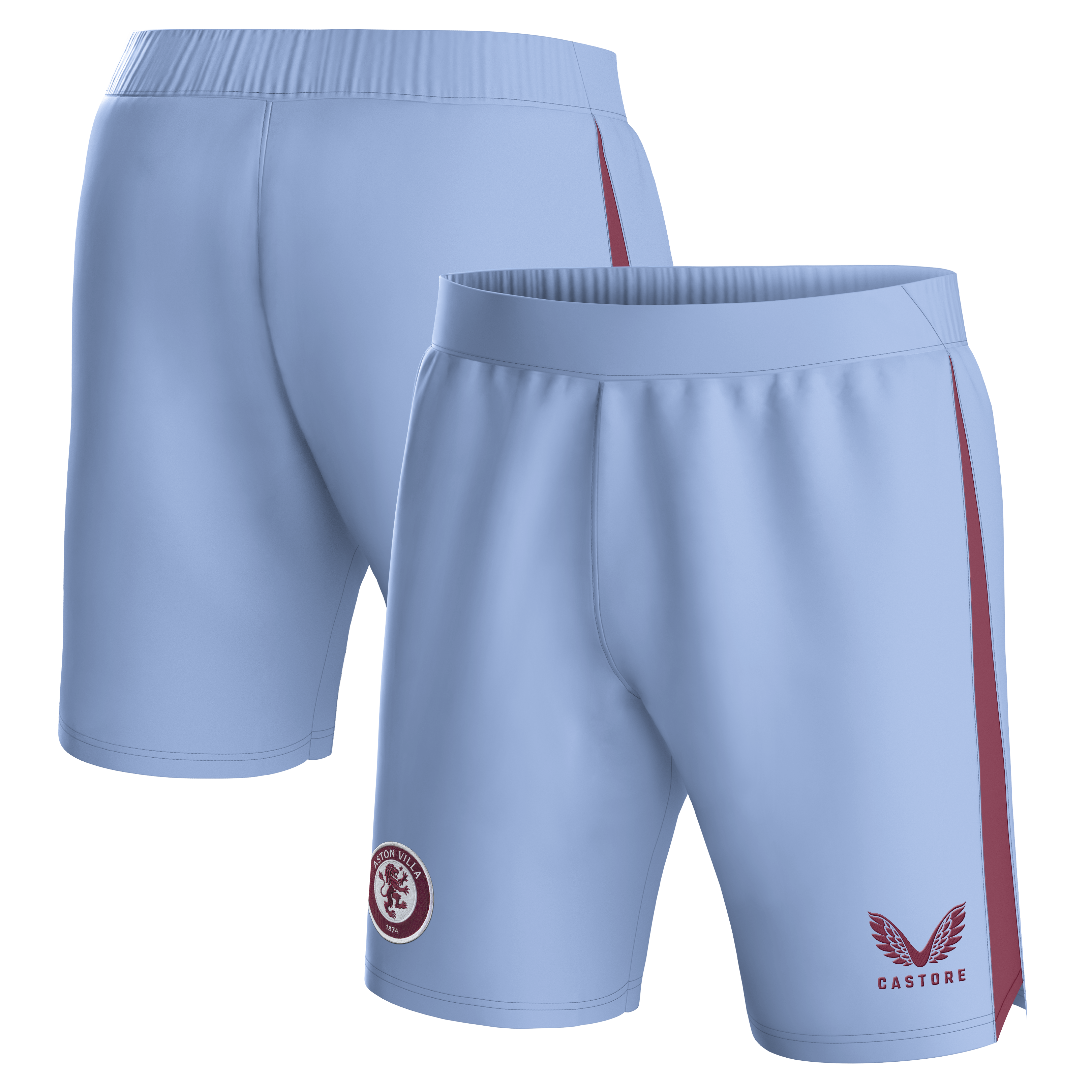 aston villa castore away shorts 2023-24 with custom printing Collection | Official Aston Villa FC Gear Online