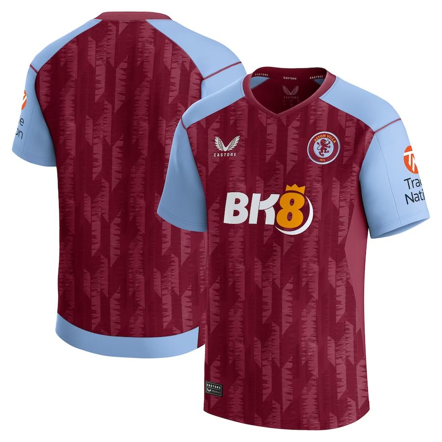 aston villa castore home shirt 2023-24 with custom printing Collection | Official Aston Villa FC Gear Online