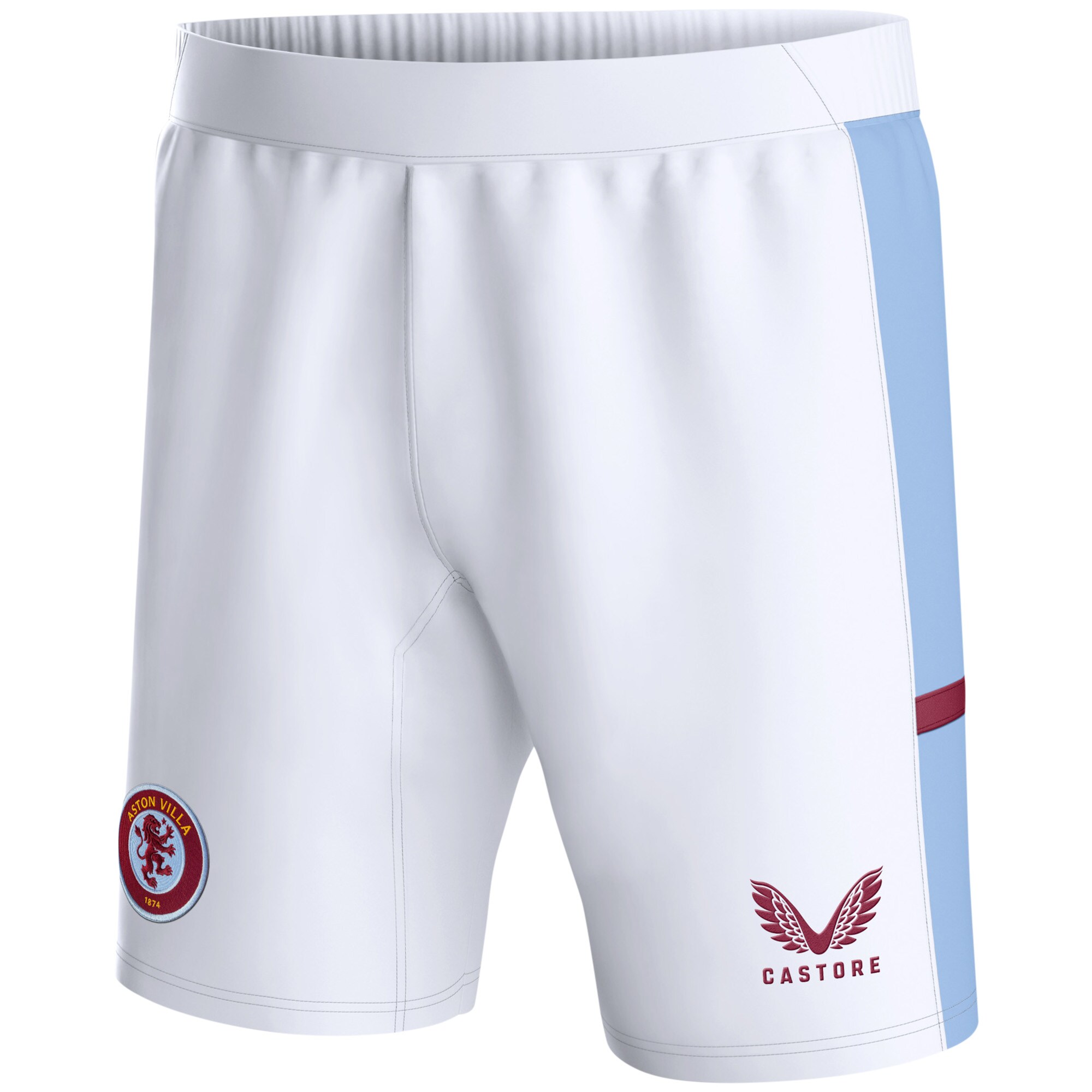 aston villa castore home shorts 2023-24 – kids with custom printing Collection | Official Aston Villa FC Gear Online