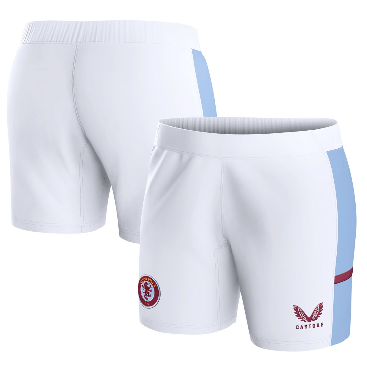 aston villa castore home shorts 2023-24 – womens with custom printing Collection | Official Aston Villa FC Gear Online