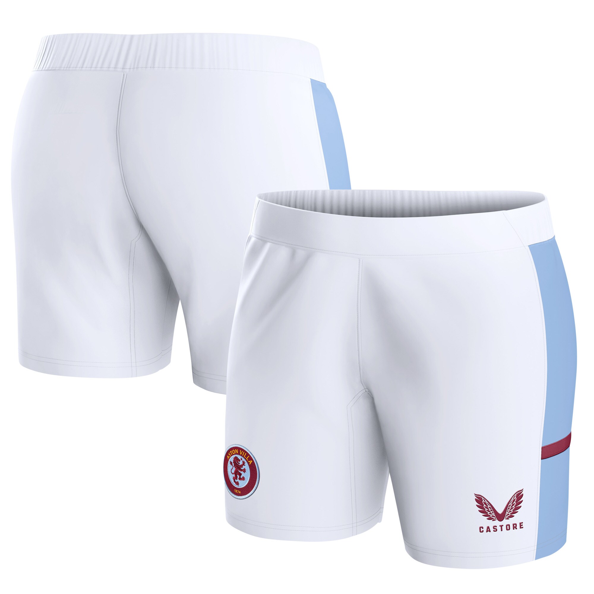 aston villa castore home shorts 2023-24 – womens with custom printing Collection | Official Aston Villa FC Gear Online