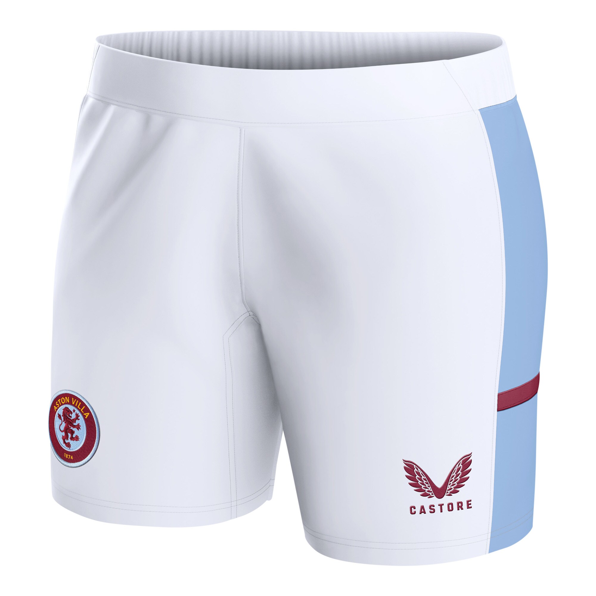aston villa castore home shorts 2023-24 – womens with custom printing Collection | Official Aston Villa FC Gear Online