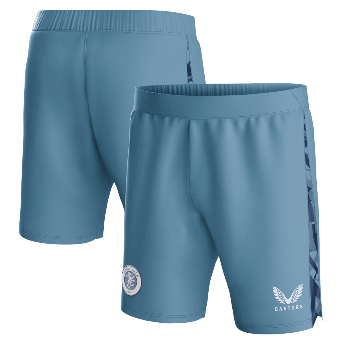 aston villa castore third shorts 2023-24 – kids with custom printing Collection | Official Aston Villa FC Gear Online