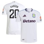 aston villa wsl adidas away authentic shirt 2024-25 with hanson 20 printing Collection | Official Aston Villa FC Gear Online