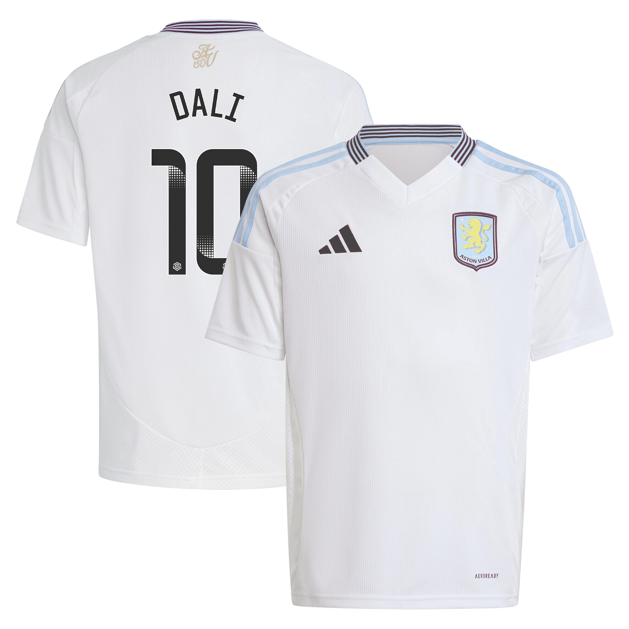aston villa wsl adidas away shirt 2024-25 – kids with dali 10 printing Collection | Official Aston Villa FC Gear Online