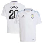 aston villa wsl adidas away shirt 2024-25 – kids with hanson 20 printing Collection | Official Aston Villa FC Gear Online