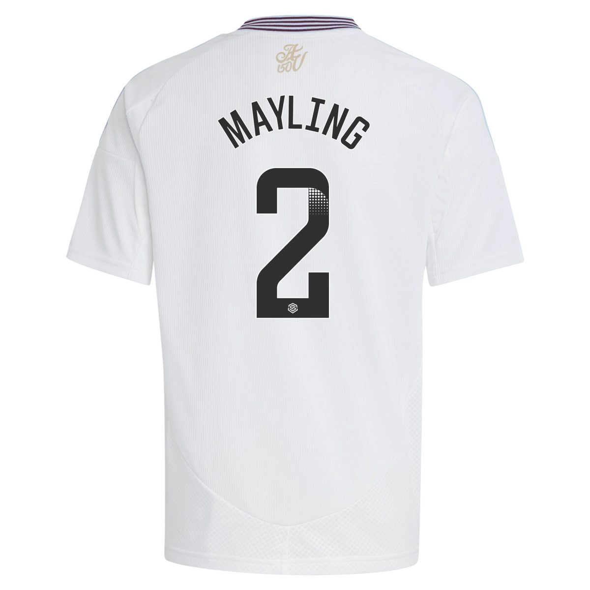 aston villa wsl adidas away shirt 2024-25 – kids with mayling 2 printing Collection | Official Aston Villa FC Gear Online