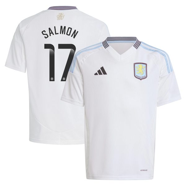 aston villa wsl adidas away shirt 2024-25 – kids with salmon 17 printing Collection | Official Aston Villa FC Gear Online