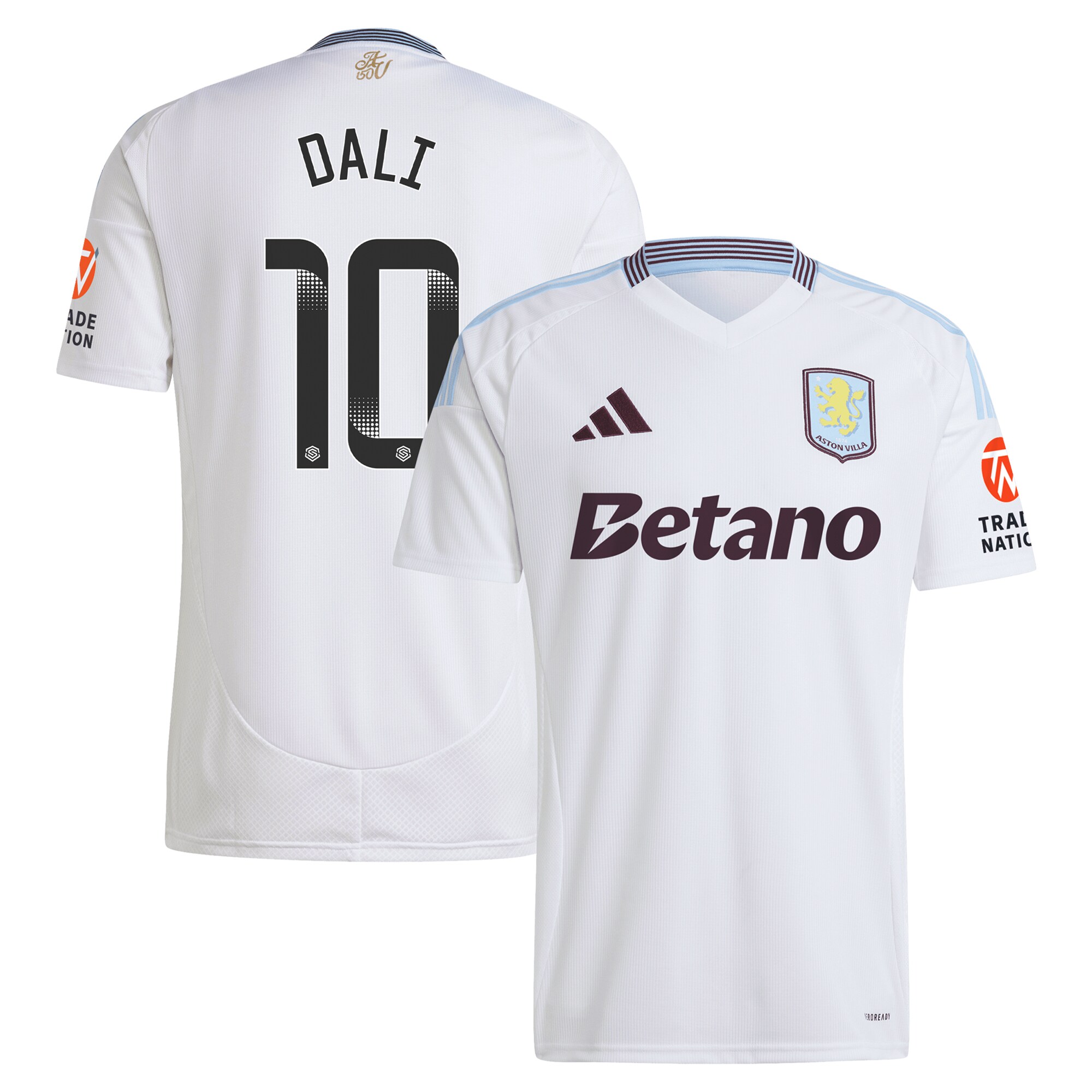 aston villa wsl adidas away shirt 2024-25 with dali 10 printing Collection | Official Aston Villa FC Gear Online