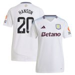 aston villa wsl adidas away shirt 2024-25 – womens with hanson 20 printing Collection | Official Aston Villa FC Gear Online