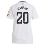 aston villa wsl adidas away shirt 2024-25 – womens with hanson 20 printing Collection | Official Aston Villa FC Gear Online