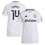 aston villa wsl adidas away shirt 2024-25 – womens with turner 14 printing Collection | Official Aston Villa FC Gear Online