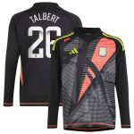 aston villa wsl adidas goalkeeper shirt 2024-25 – long sleeve – kids with talbert 26 printing Collection | Official Aston Villa FC Gear Online