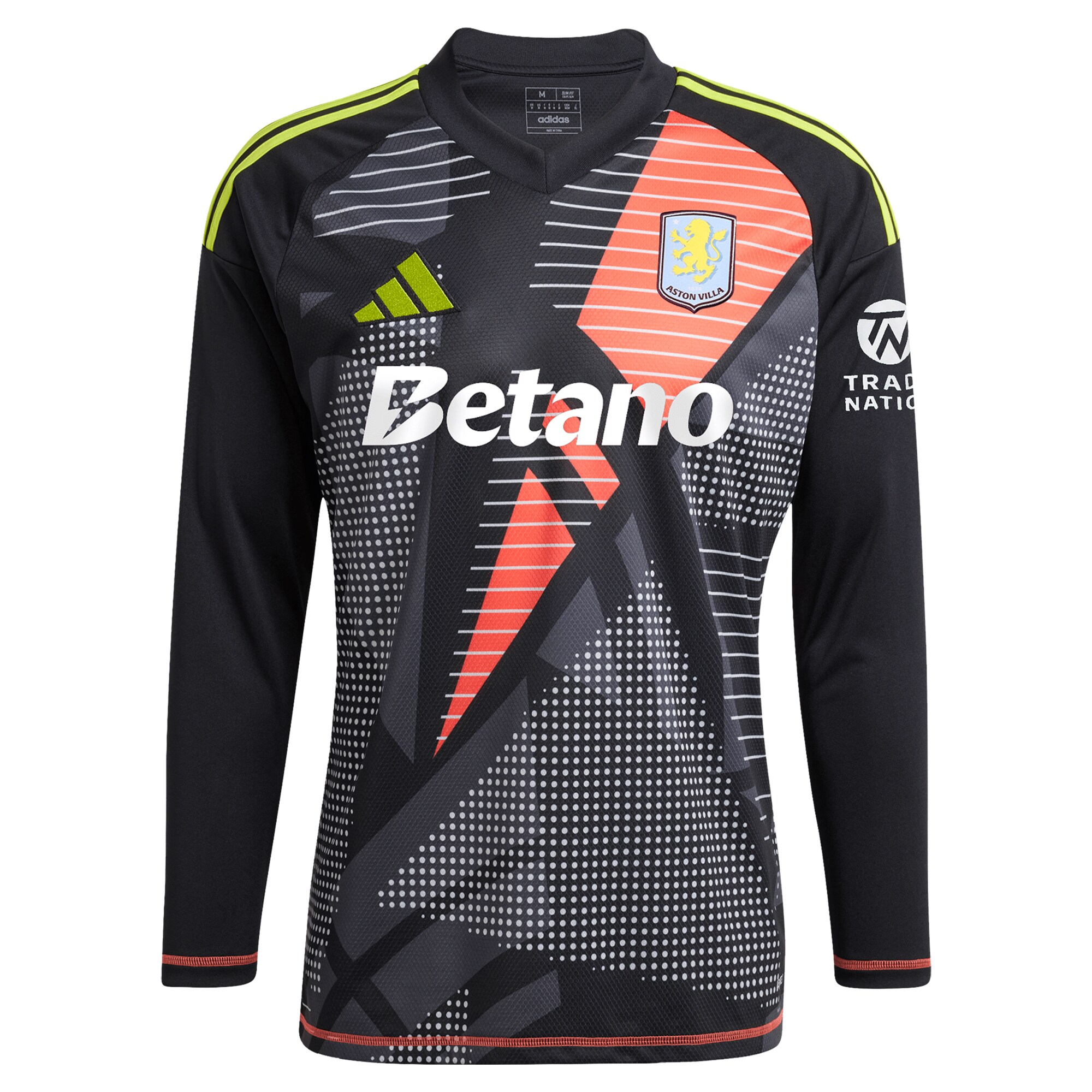 aston villa wsl adidas goalkeeper shirt 2024-25 – long sleeve with d8217angelo 1 printing Collection | Official Aston Villa FC Gear Online