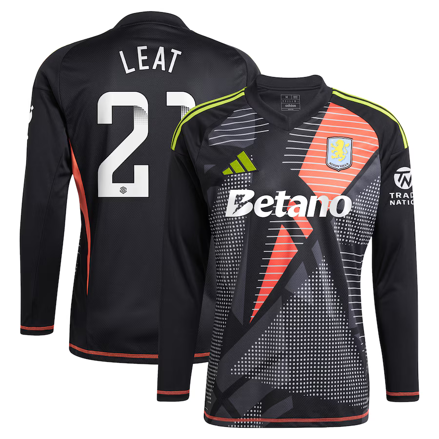 aston villa wsl adidas goalkeeper shirt 2024-25 – long sleeve with leat 21 printing – 202030947 Collection | Official Aston Villa FC Gear Online