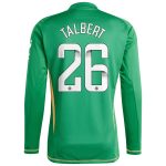 aston villa wsl adidas goalkeeper shirt 2024-25 – long sleeve with talbert 26 printing 202849399 Collection | Official Aston Villa FC Gear Online