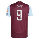 aston villa wsl adidas home authentic shirt 2024-25 with daly 9 printing Collection | Official Aston Villa FC Gear Online