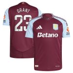 aston villa wsl adidas home authentic shirt 2024-25 with grant 23 printing Collection | Official Aston Villa FC Gear Online